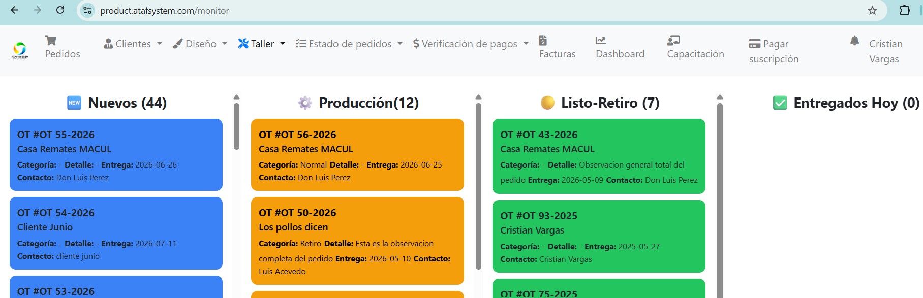 Producción y Taller
